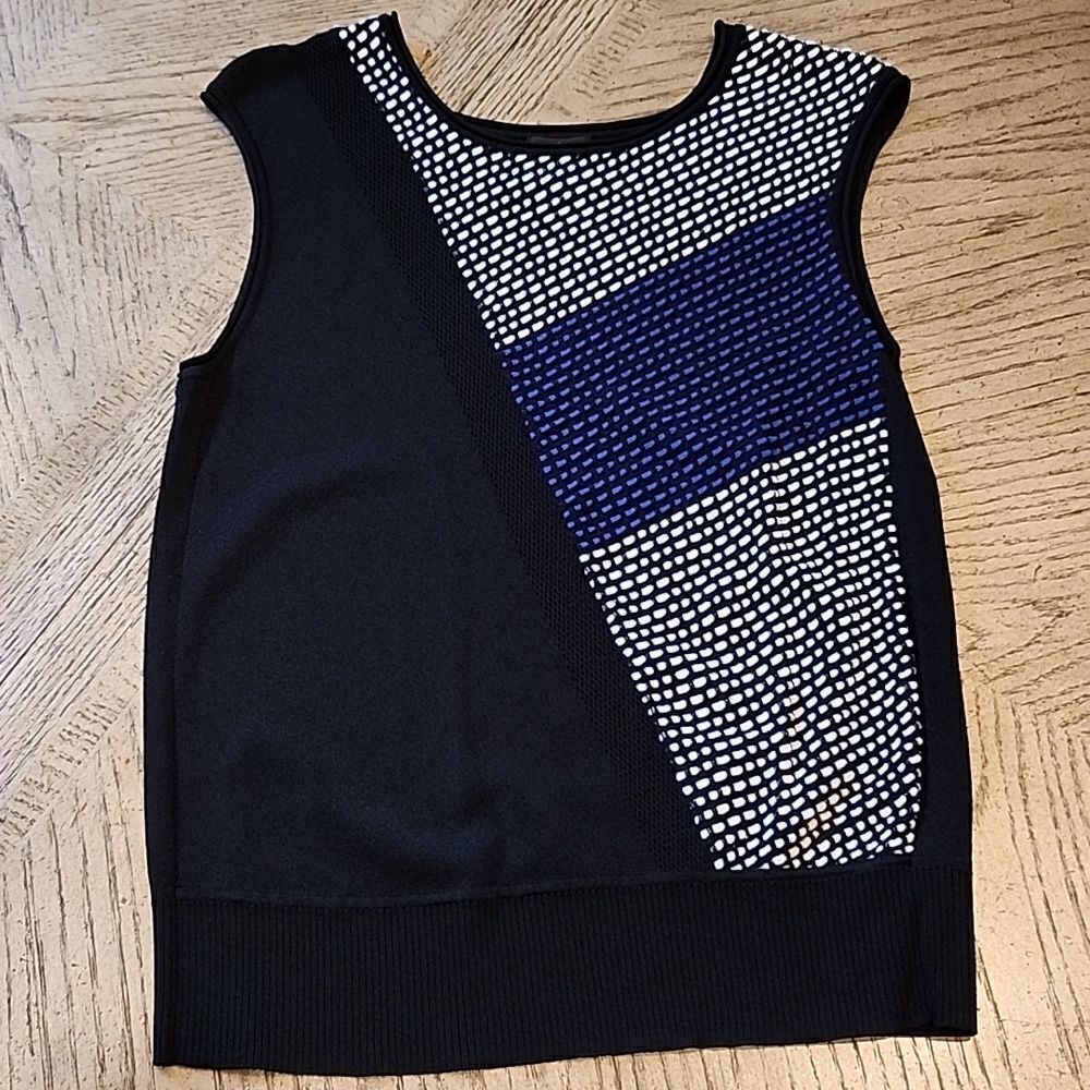 Black women's blouse shirt size L Worthington